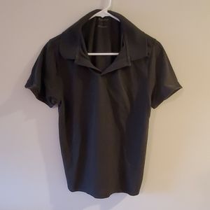 Mens large dark grey polo